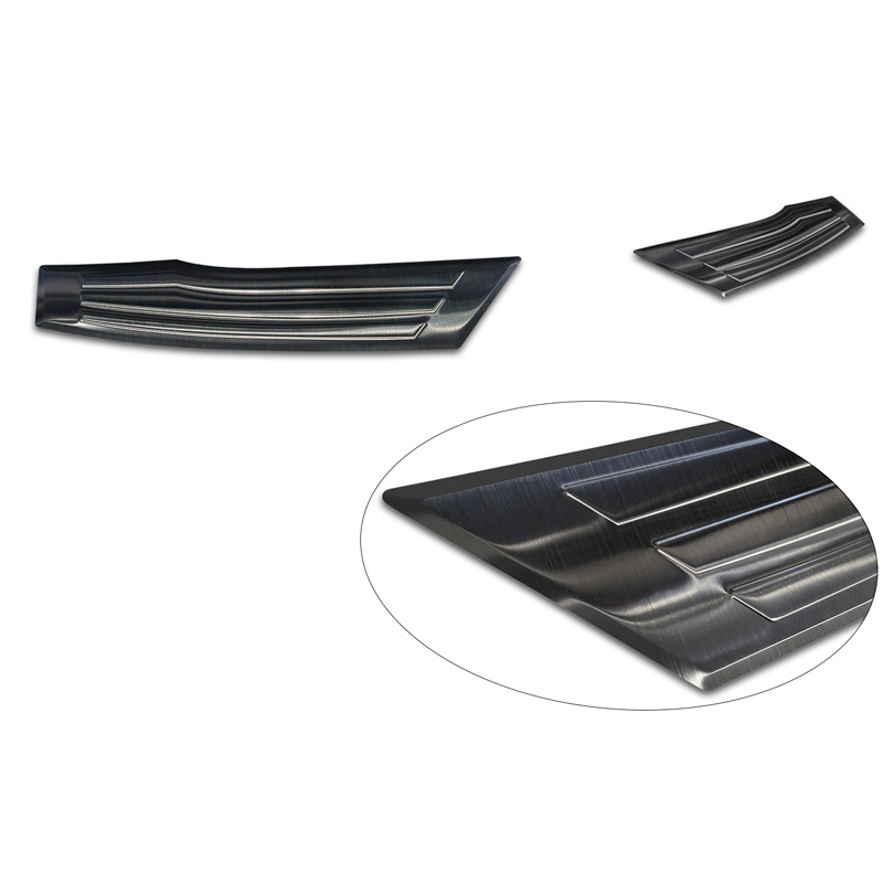 Avisa Zwart RVS Achterbumperprotector  Ford Explorer EV 2024- 'Ribs'