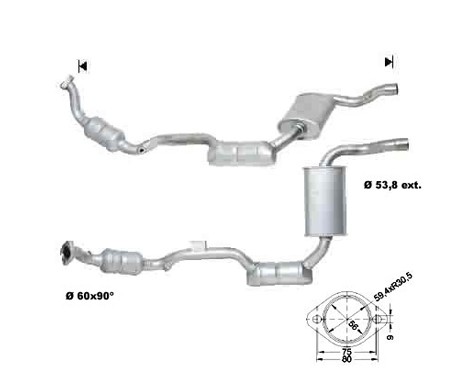 Mercedes ML320 3.2i 3199 cc 160 Kw / 218 cv 112942 W163 Magnaflo