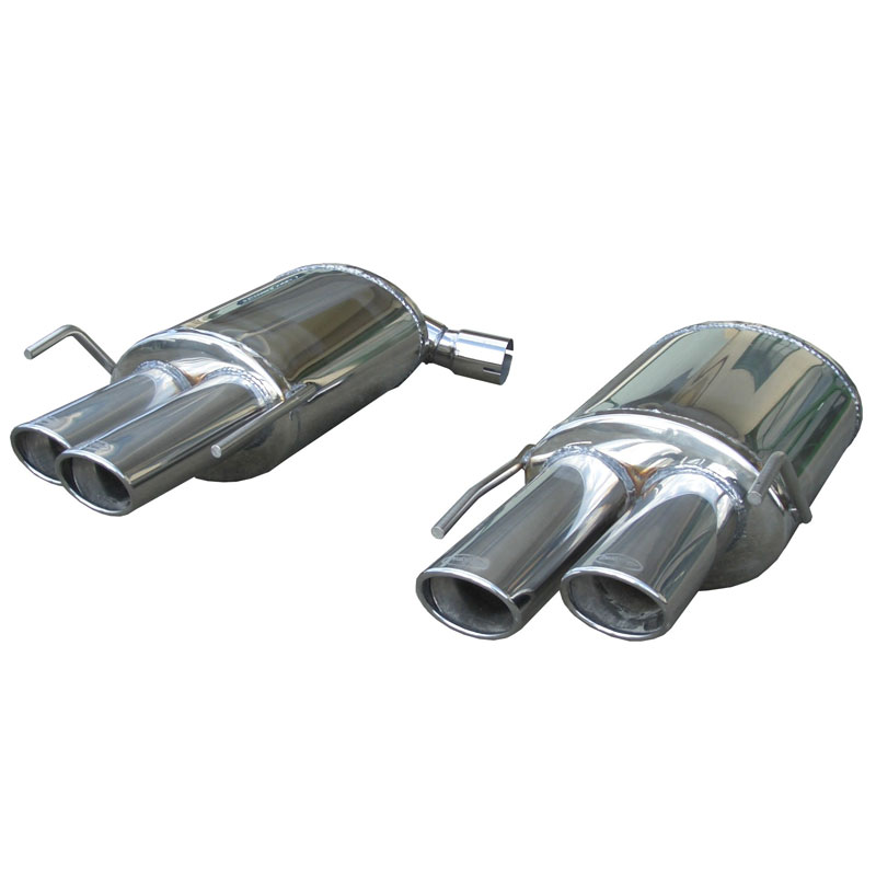 100% Inox Double Sport Exhaust  Alfa Romeo Brera 4WD 3.2 V6 2006- Left/Right 2x90x70mm