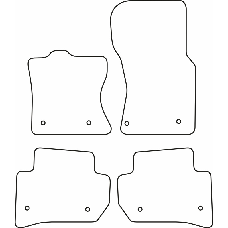 Set velour car mats  Jaguar F-Pace 2016-