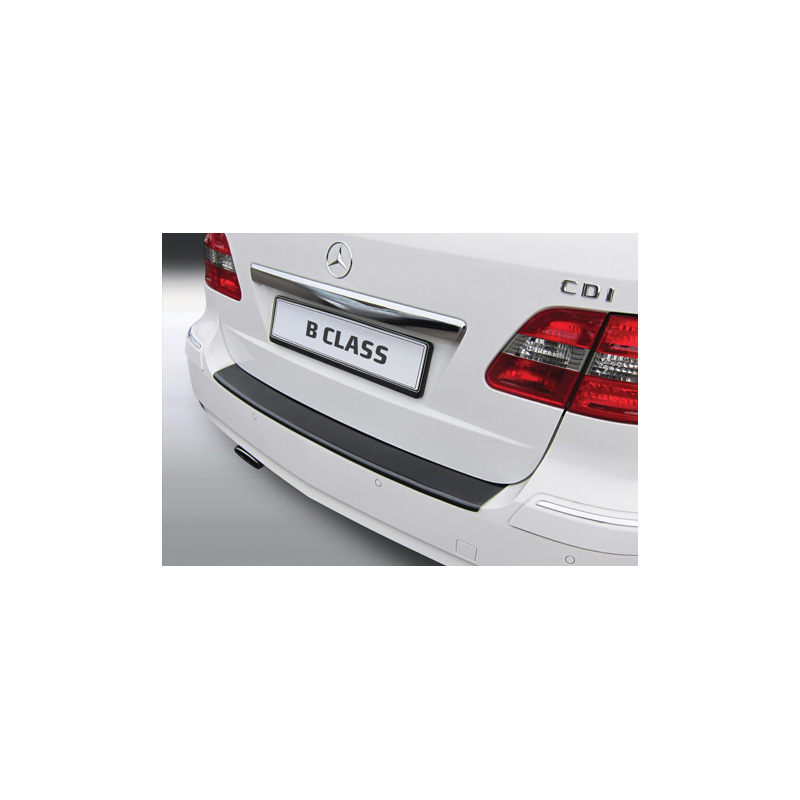 ABS Rear bumper protector  Mercedes B-Class W245 2005-2011 Black