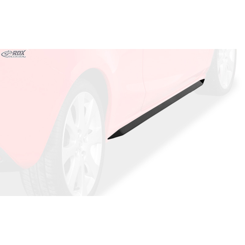 Side skirts 'Slim'  Mazda 2 (DE) 2007-2014 (ABS glossy black)