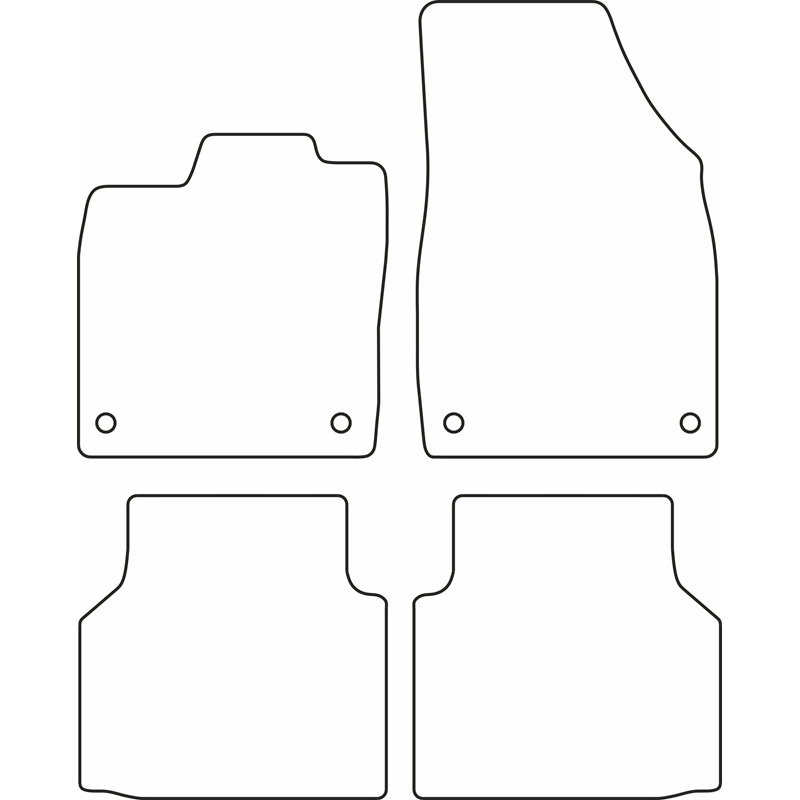 Set car mats  Volkswagen ID.4 2020- / ID.5 2021- & Audi Q4 (F4) E-Tron 2021-