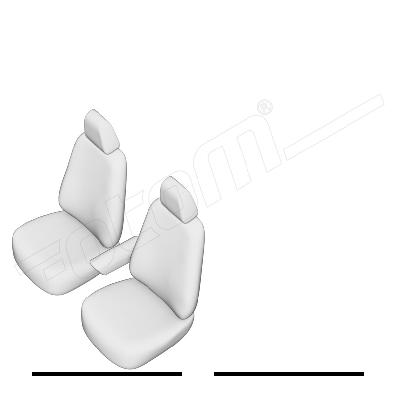 Original Design Textile seat covers 1+1  Maxus E-Deliver 3 2020-
