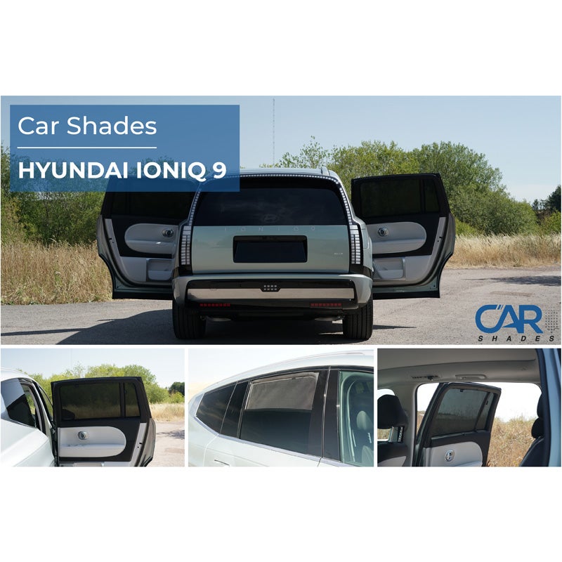 Set de Car Shades (portes arrières) sur mesure pour Hyundai Ioniq 9 (ME) 2025- (4-pièces)