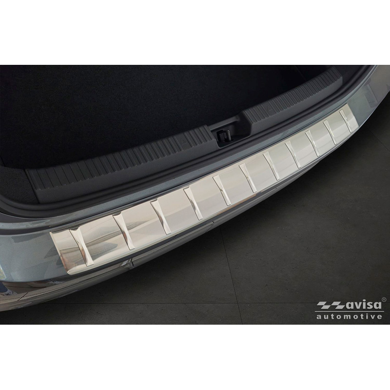 Avisa Stainless Steel Rear Bumper Protector  Skoda Superb IV Liftback 2024- - Silver