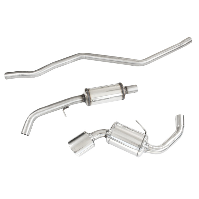 100% Inox Mid silencer + Sport Exhaust  BMW 1-Series E87 120D 2004- 120x80mm