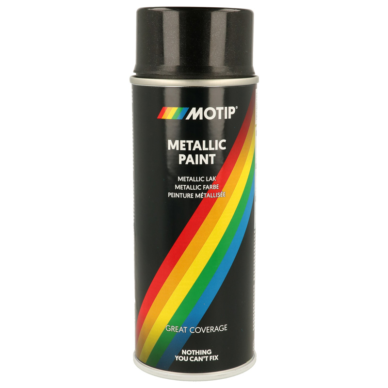 Motip Metallic Lak - Zwart - 400ml