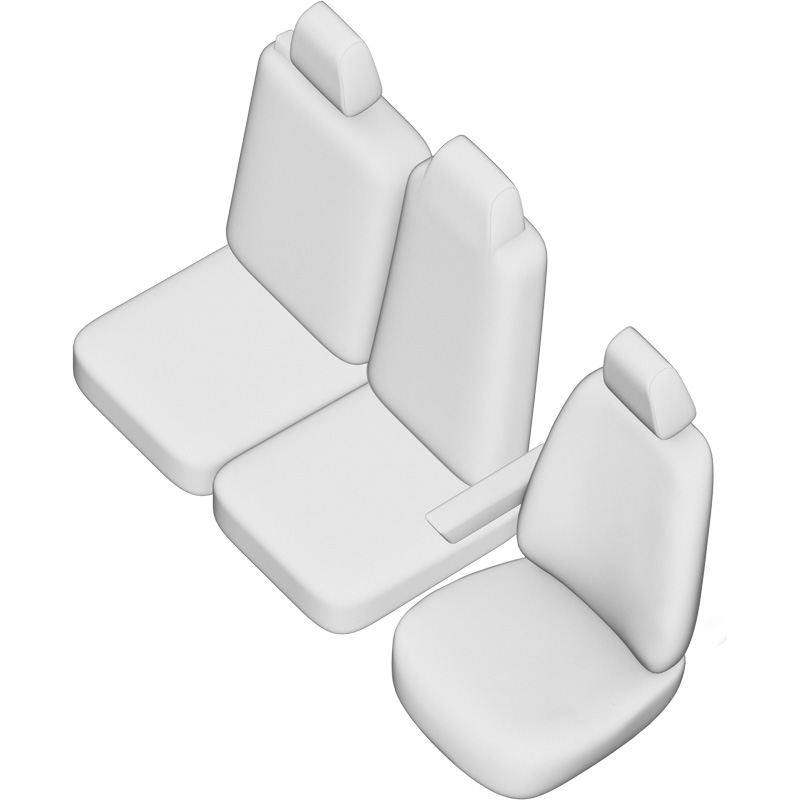New York Design Artificial leather seat covers 2+1  Ford Transit Connect 2014-2018