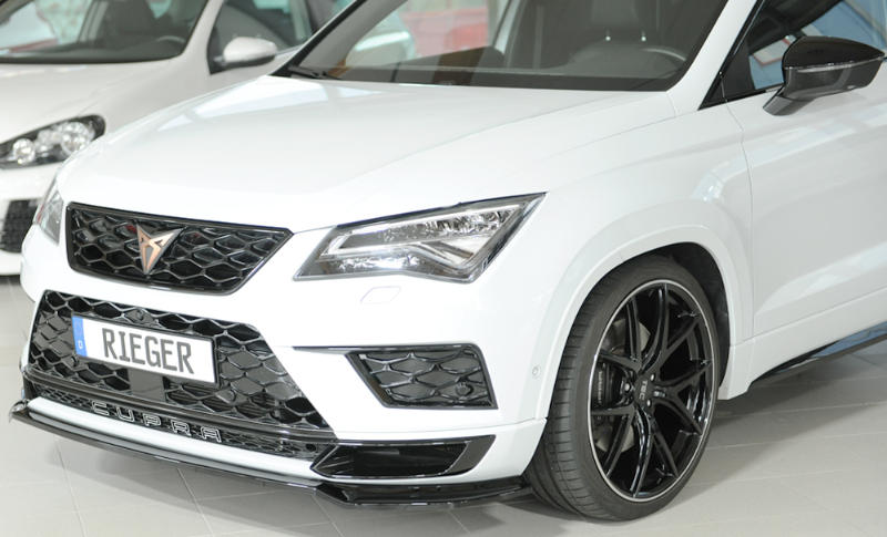 Voorspoiler Seat Ateca 5FP Cupra Rieger Glans Zwart