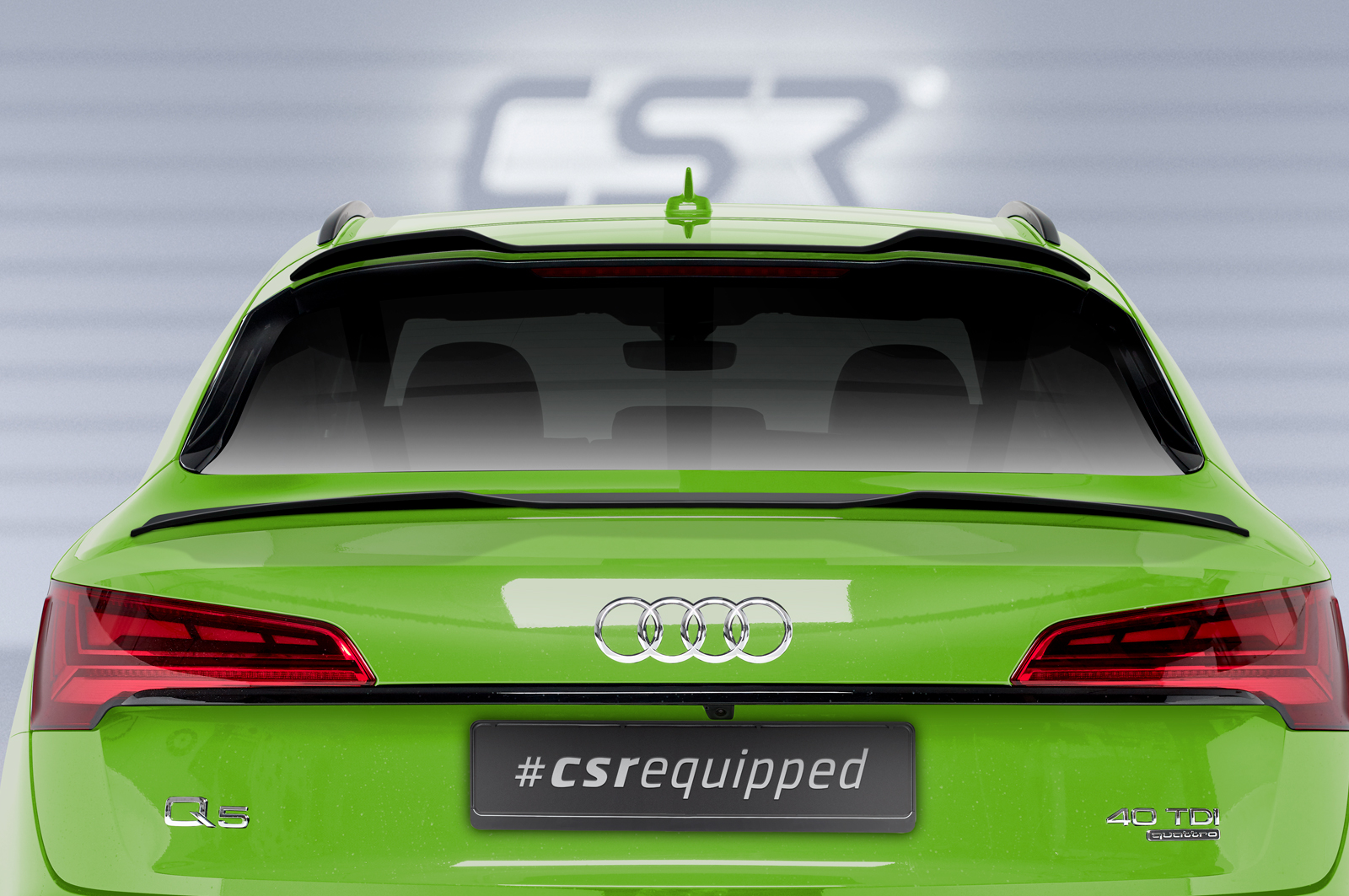 Spoiler Audi Q5 (FYT) Sportback CSR Glans Zwart