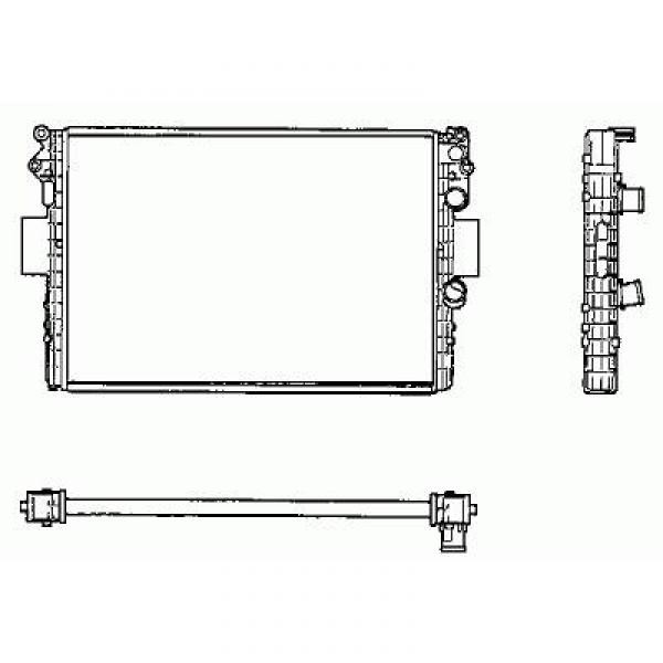 Radiator DAILY 00->> 2.8TD 108KW+AC 2.8 DIESEL +AC