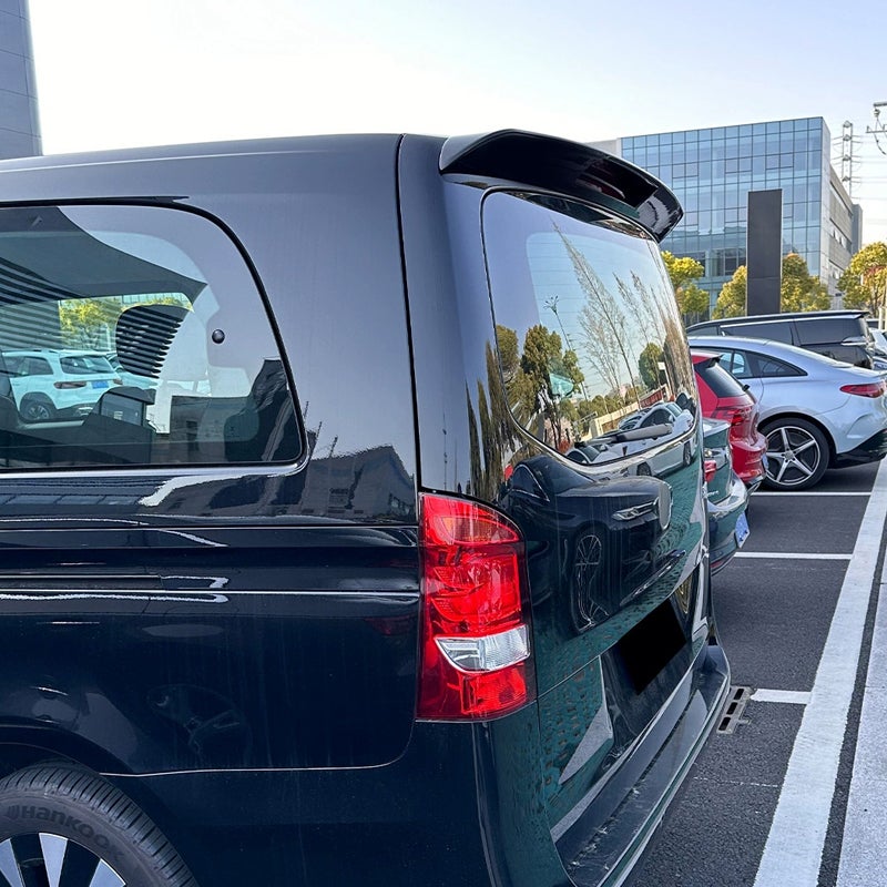 Roof spoiler (Spoiler Cap)  Mercedes V-Class W447 2014- & EQV 2020- (with hatch) (ABS Glossy Black)