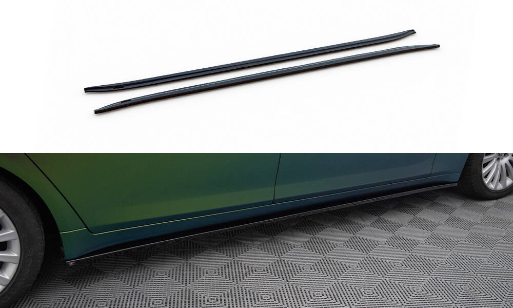 Zijskirts BMW 7 Serie L F01 Maxton Glans Zwart