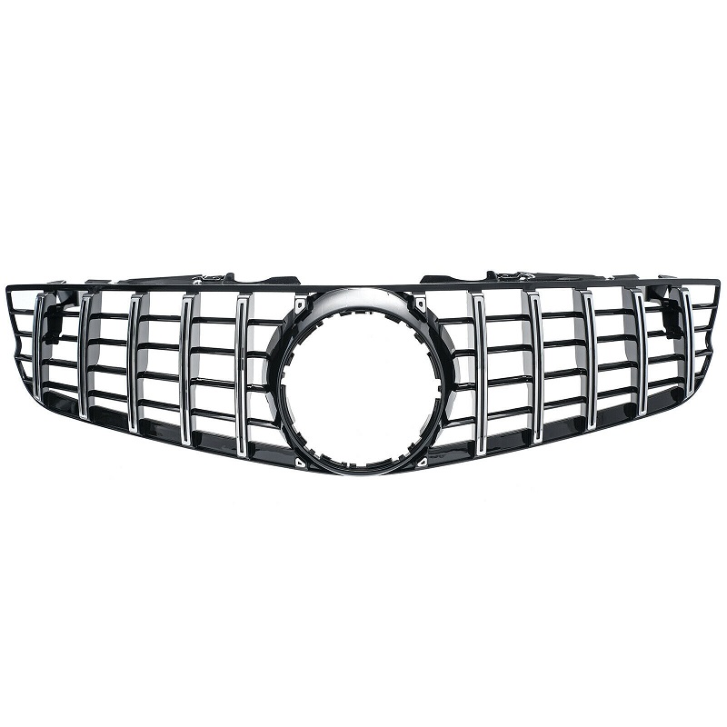 Grill Mercedes SL R230 08-11 GT Look Zwart Chroom