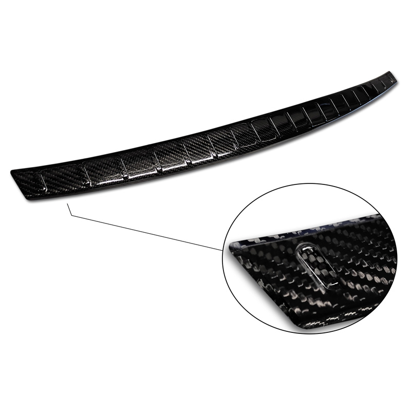 Real 3D Carbon Rear bumper protector  Mercedes CLA II (X118) Shooting Brake 2019- 'Ribs'