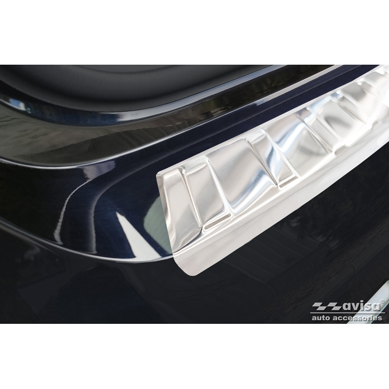 Stainless Steel Rear bumper protector  BMW iX3 (G08) 2020- 'Ribs'