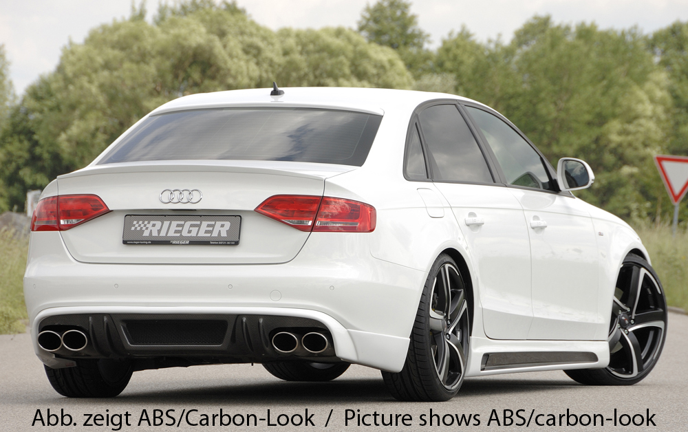 Diffuser Audi A4 B8 S-Line en S4 Rieger