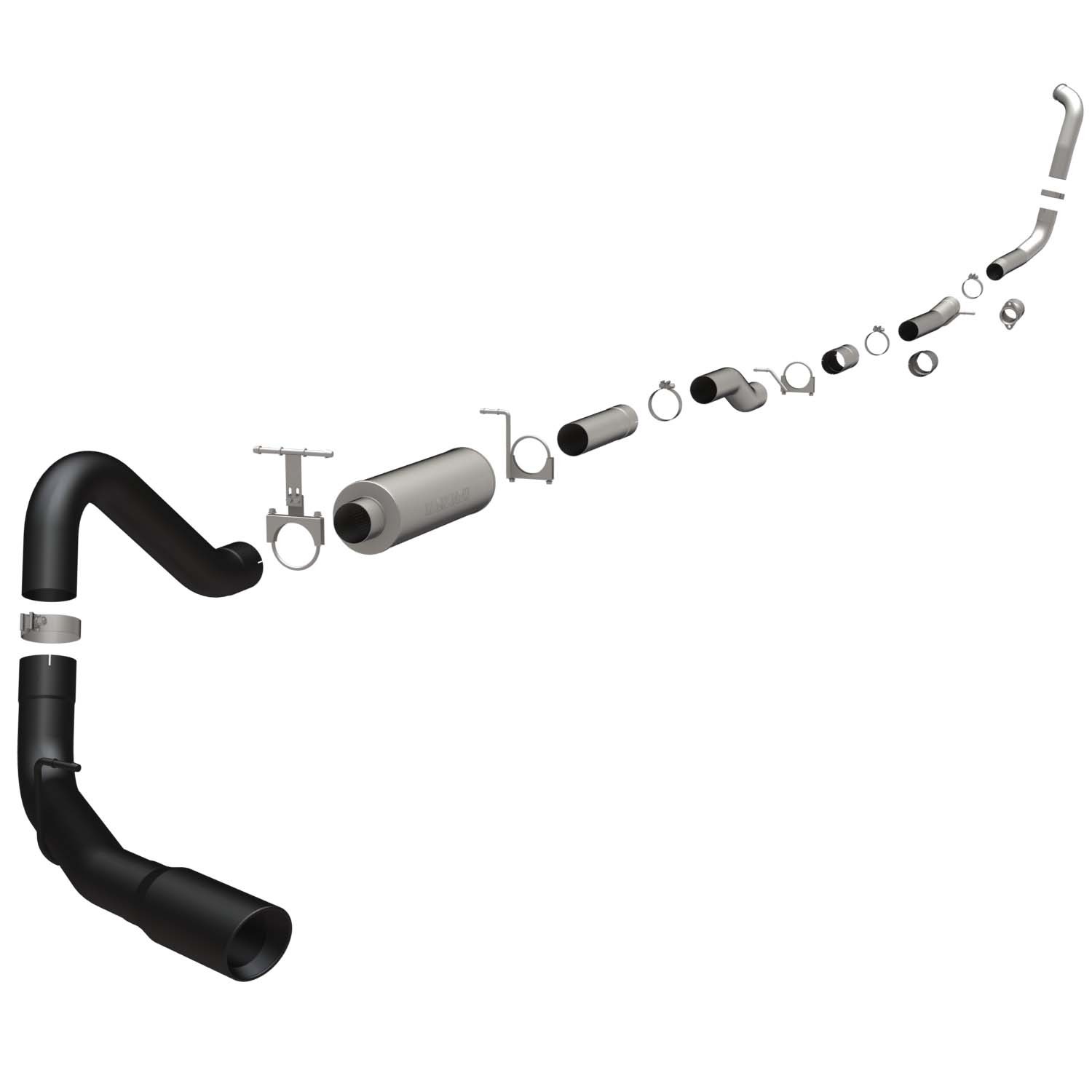 Ford Cat-Back 05-07 Ford F-Series 6.0L Black Magnaflow Cat-Back