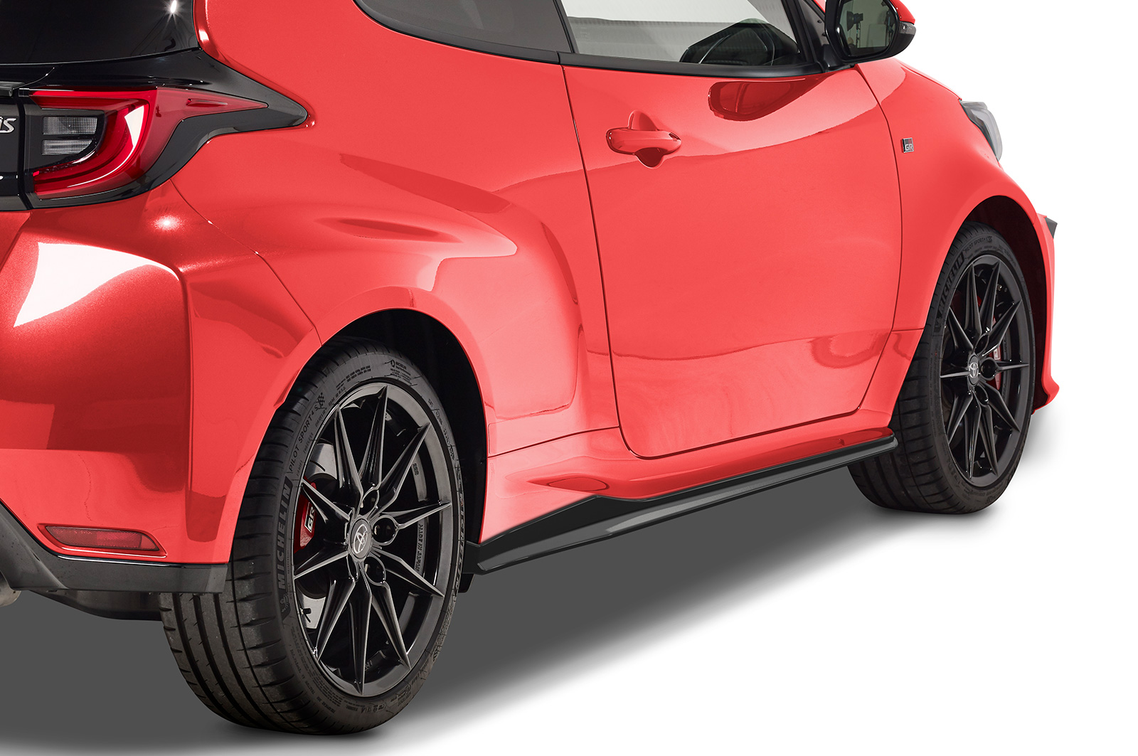 Zijskirts Toyota GR Yaris (XP21) CSR glans Zwart