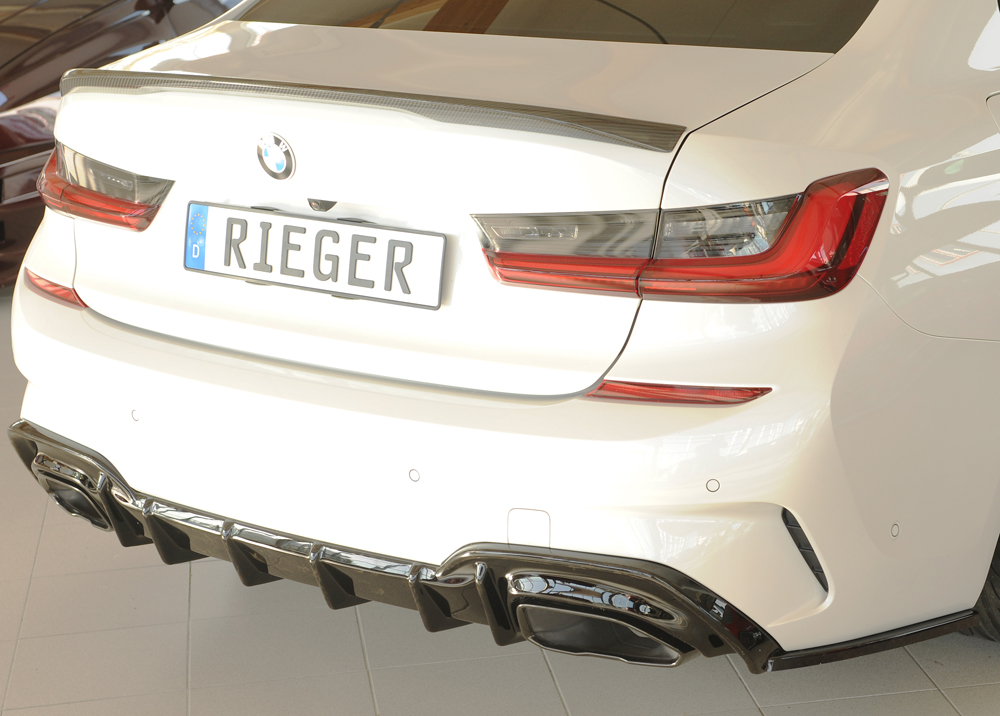 Diffuser BMW 3 Serie G20 M340i Rieger Glans Zwart