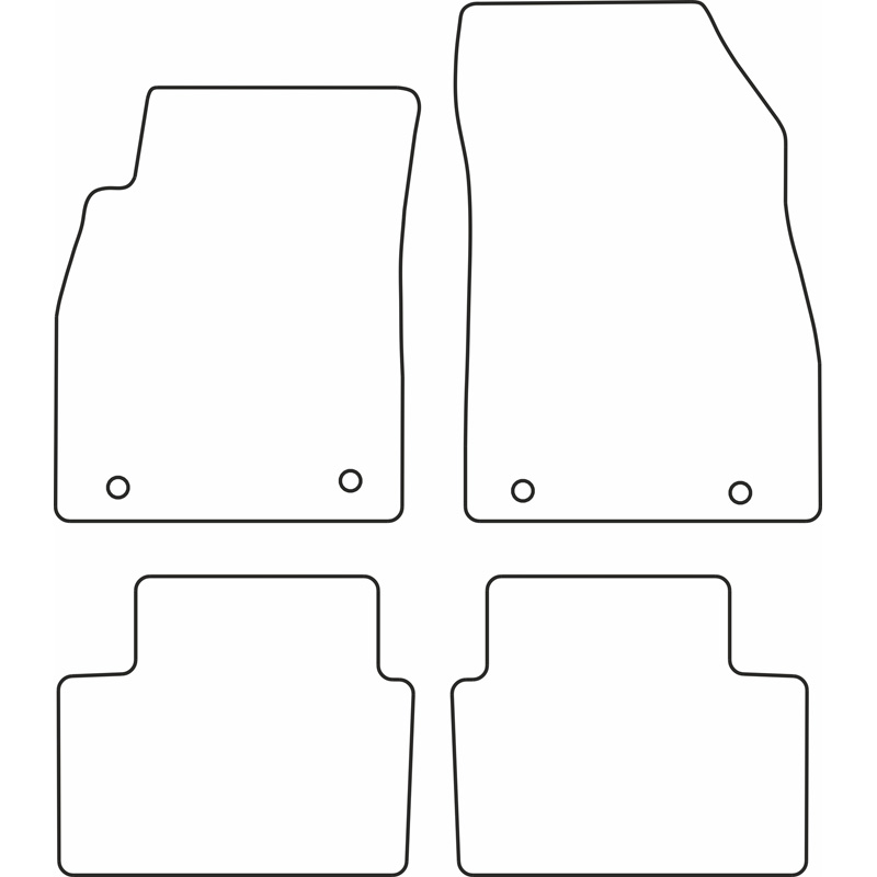 Set velour car mats  Opel Insignia 2008-2013