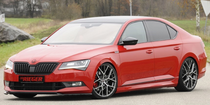 Spoilerzwaard Skoda Superb III (3T/3V) Rieger