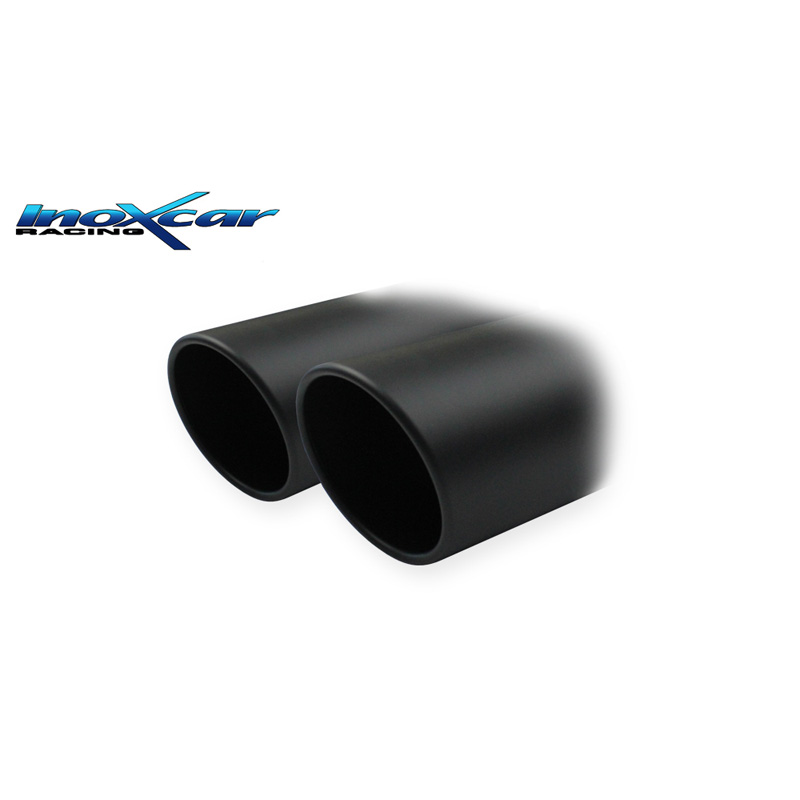 100% Inox Sport Exhaust  Ford Fiësta VII ST 200 1.6 200hp 2013- Ø 54 2x80mm X-Race Black Matt