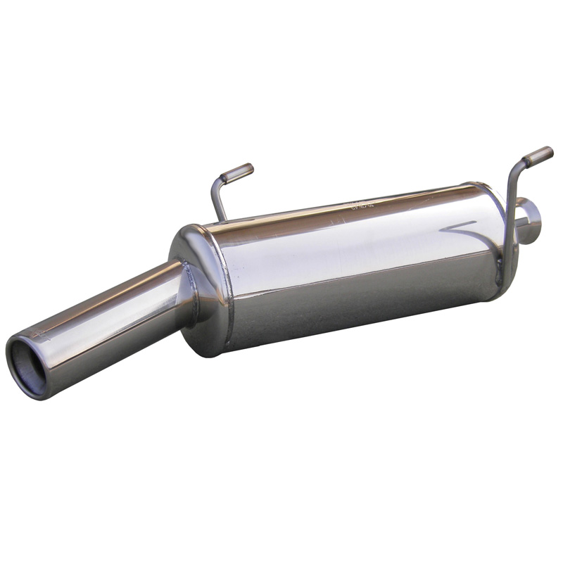 100% Inox Sport Exhaust  Peugeot 206 1.4 16v/XS (88HP) 2001- 80mm