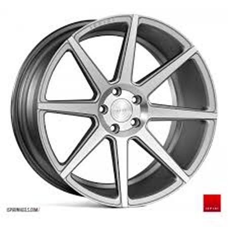 ISPIRI ISR8 20X9 5X120 ET35 SATIN SILVER MACHINED Velgen