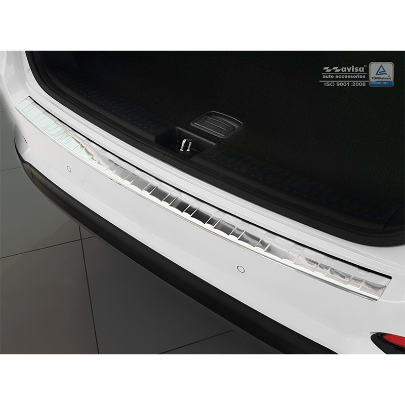 Stainless Steel Rear Bumper protector  Kia Sorento III Facelift 2017-2020 'Ribs'