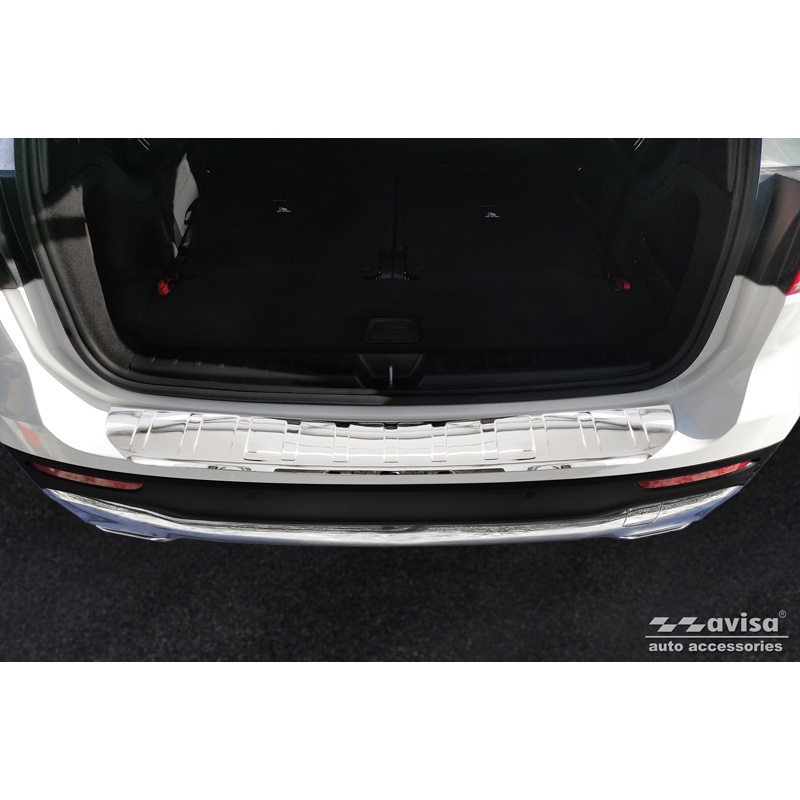 Chroom RVS Achterbumperprotector  Mercedes GLB (X247) incl. AMG 2019- 'Ribs'