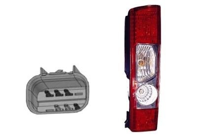 achterlicht, incl fittingdeel, rechts Citroen Jumper, 2006 -