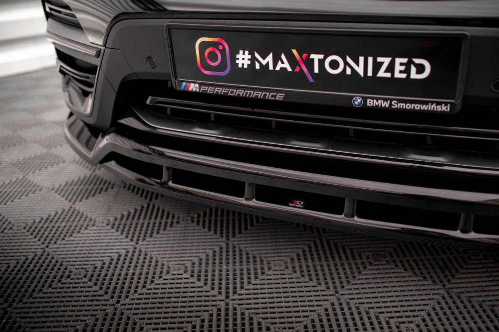 Voorspoiler BMW X3 G01 2017 - 2021 Maxton Glans Zwart