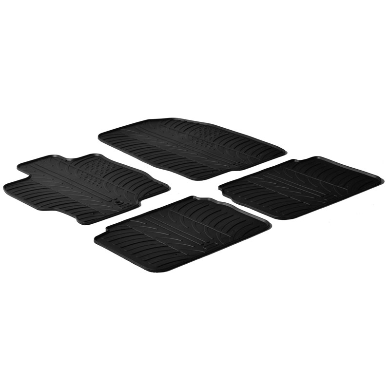Rubbermatten  Mazda 6 2007- (T profiel 4-delig)