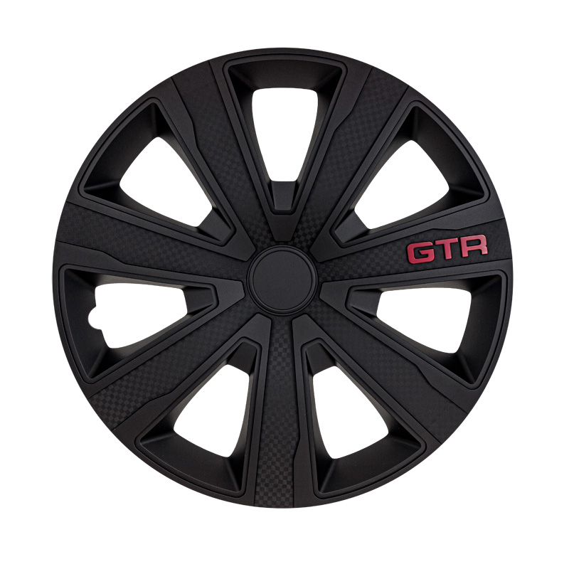 4-Delige J-Tec Wieldoppenset GTR Carbon 14-inch zwart