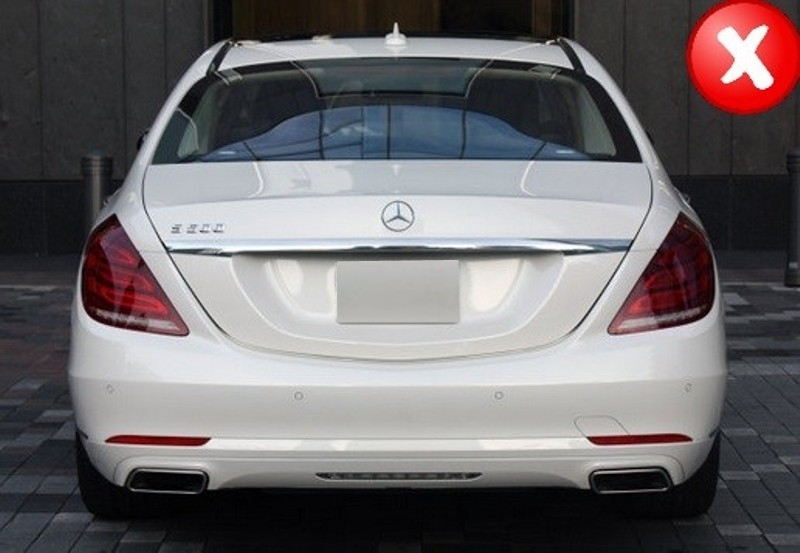 Diffuser Mercedes S-Klasse W222 AMG S63 Zwart