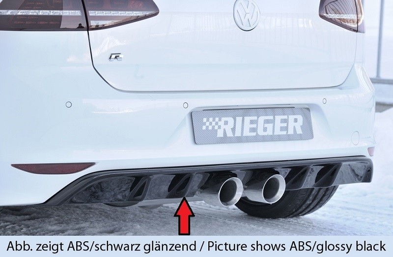Achterbumper Diffusor Rieger VW Golf R VII