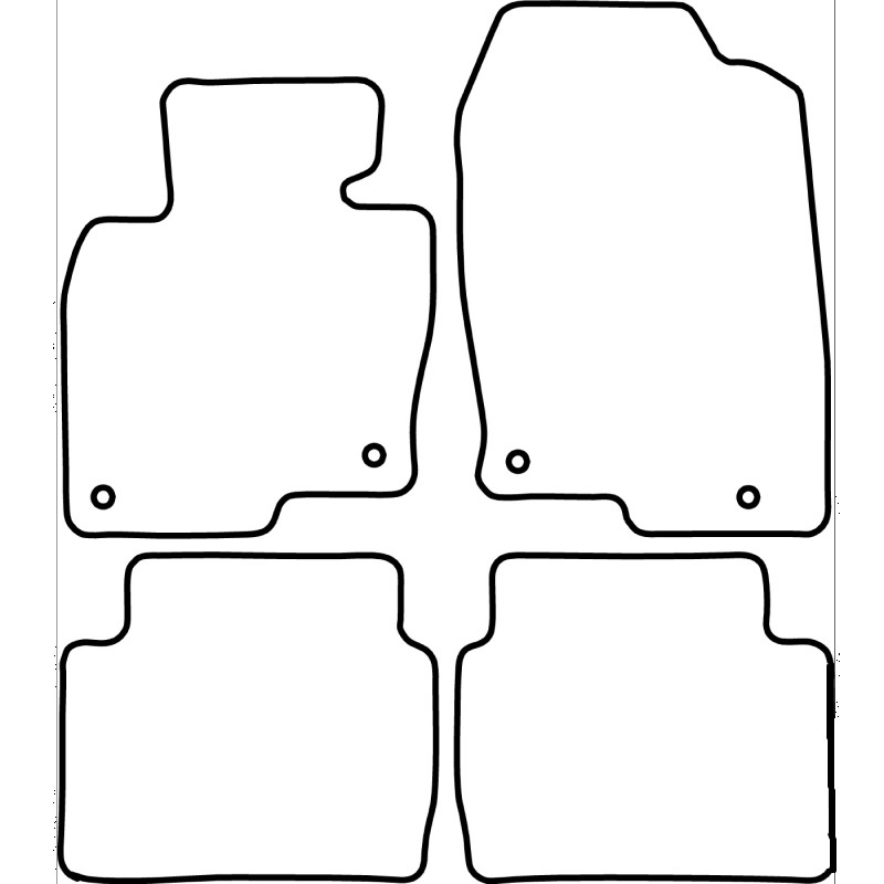 Set velour car mats  Mazda CX-5 2017-