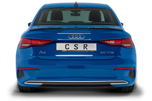 Spoiler Audi A3 Limousine (8Y) CSR glans Zwart