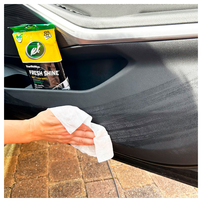 Turtle Wax 54096 Fresh Shine Matt Interior Cleaning Wipes 24 Pack