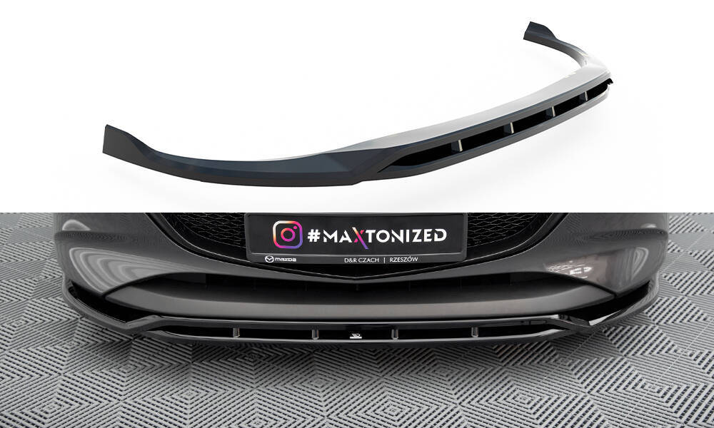 Voorspoiler V.2 Mazda 3 Mk4 Maxton Glans Zwart