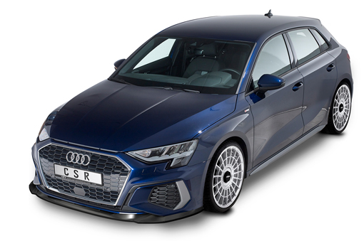 Voorspoiler Audi A3 S-Line S3 (8Y) CSR Glans Zwart