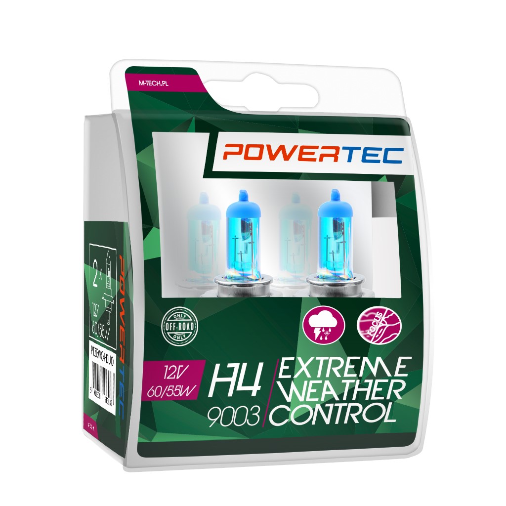 H4 lampen Extreme Weather Control 12V DUO Mtech Powertec