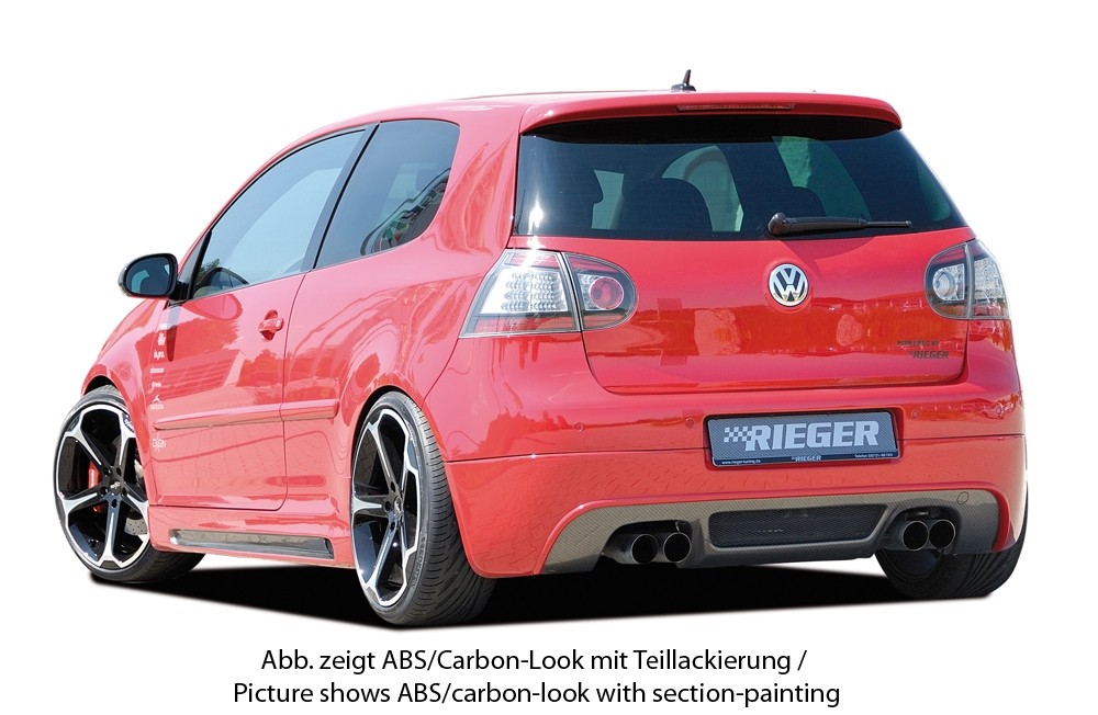 Achterbumper Diffusor VW Golf V GT/GTI Rieger