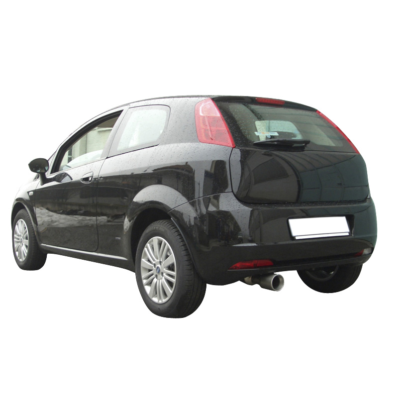100% Inox Sport Exhaust  Fiat Grande Punto 1.9 MJET 16v (120HP) 2005- 102mm