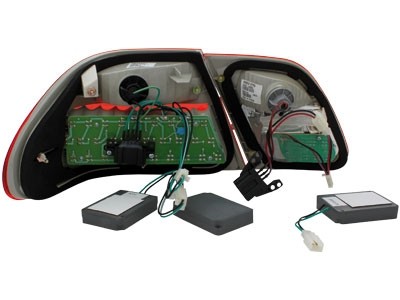 Taillights Mercedes E-Class W210 95-02 LED Red/White