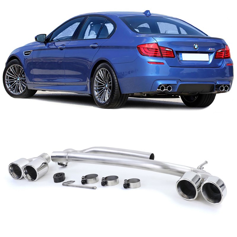 Uitlaat BMW F10 F11 F12 F13 Chroom Duplex