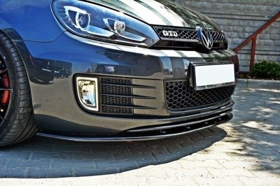 Voorspoiler VW Golf 6 GTI Glans Zwart