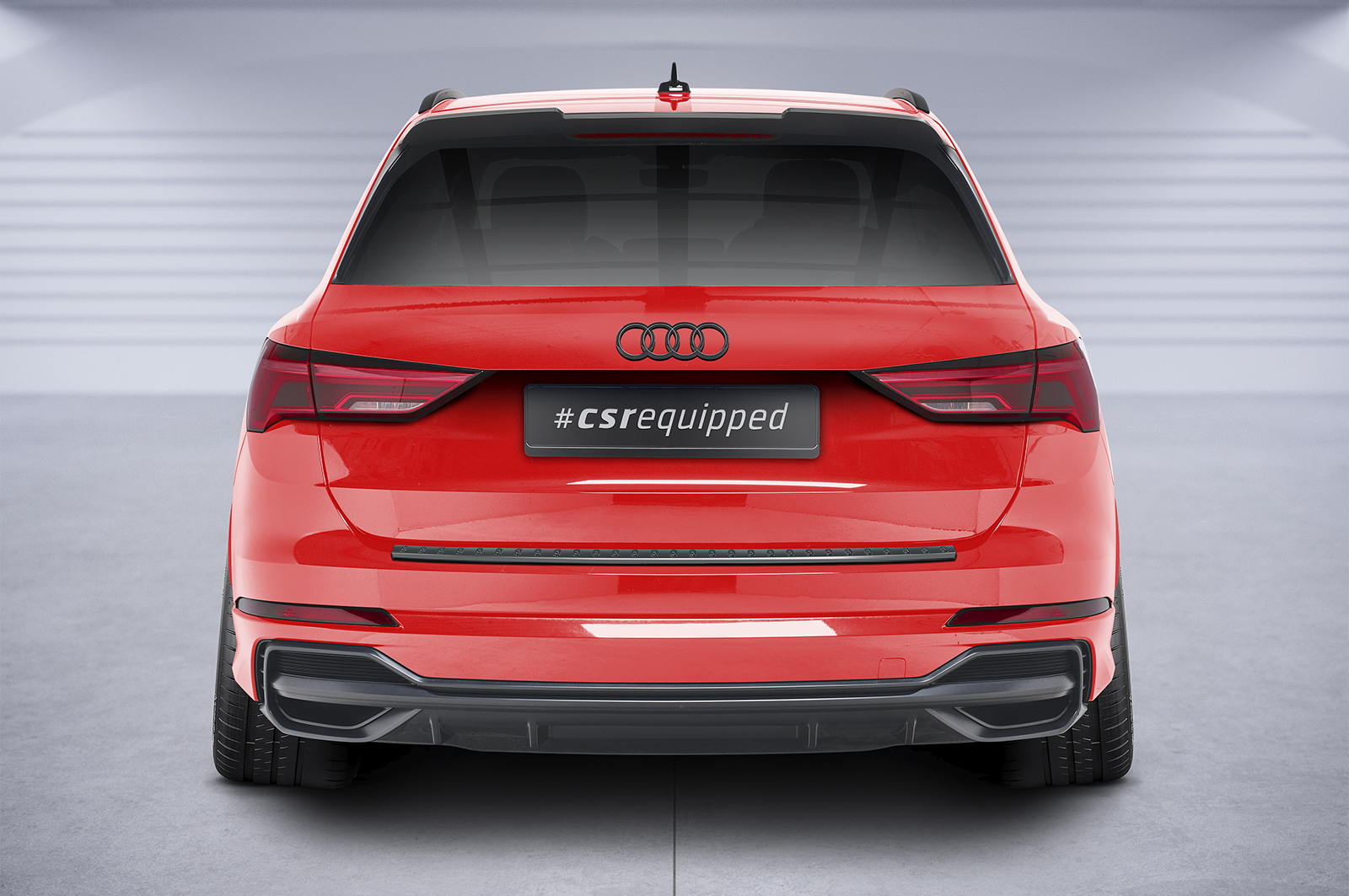 Spoiler Audi Q3 S-Line F3 CSR Glans Zwart